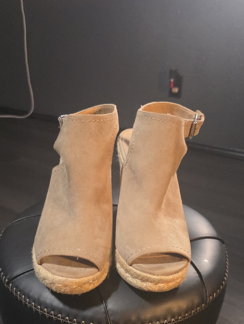 Merona Brand Open Toed Tan Wedge
